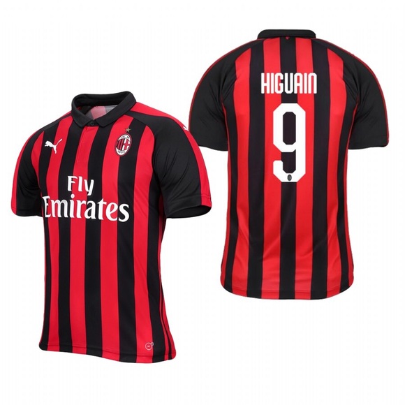 ac milan soccer jersey